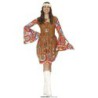 Disfraz mujer hippie con vestido