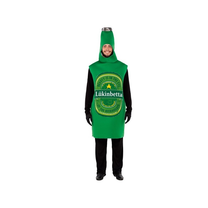 Disfraz hombre botellin de cerveza