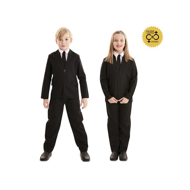 Disfraz niño traje negro