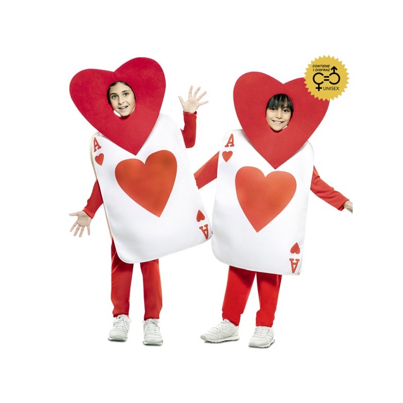 Disfraz niño As de corazones