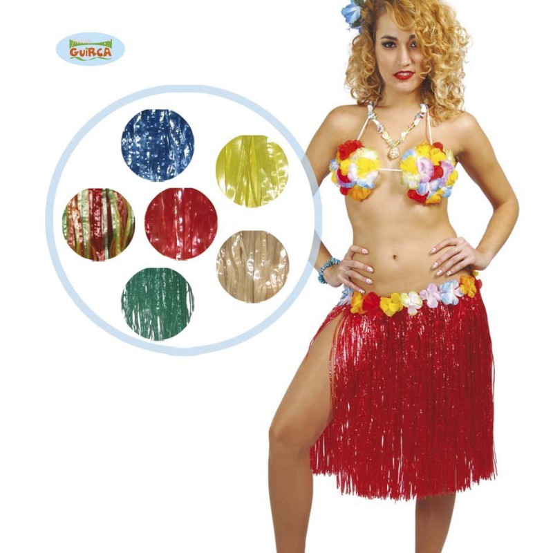 falda hawaiana flores