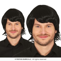 Peluca morena para hombre