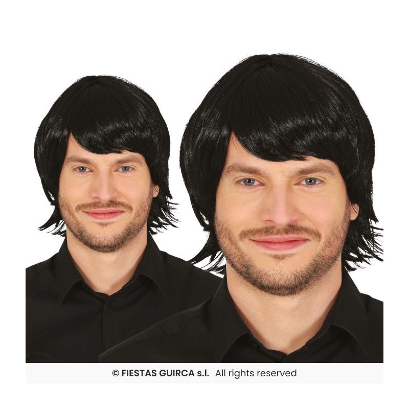 Peluca morena para hombre
