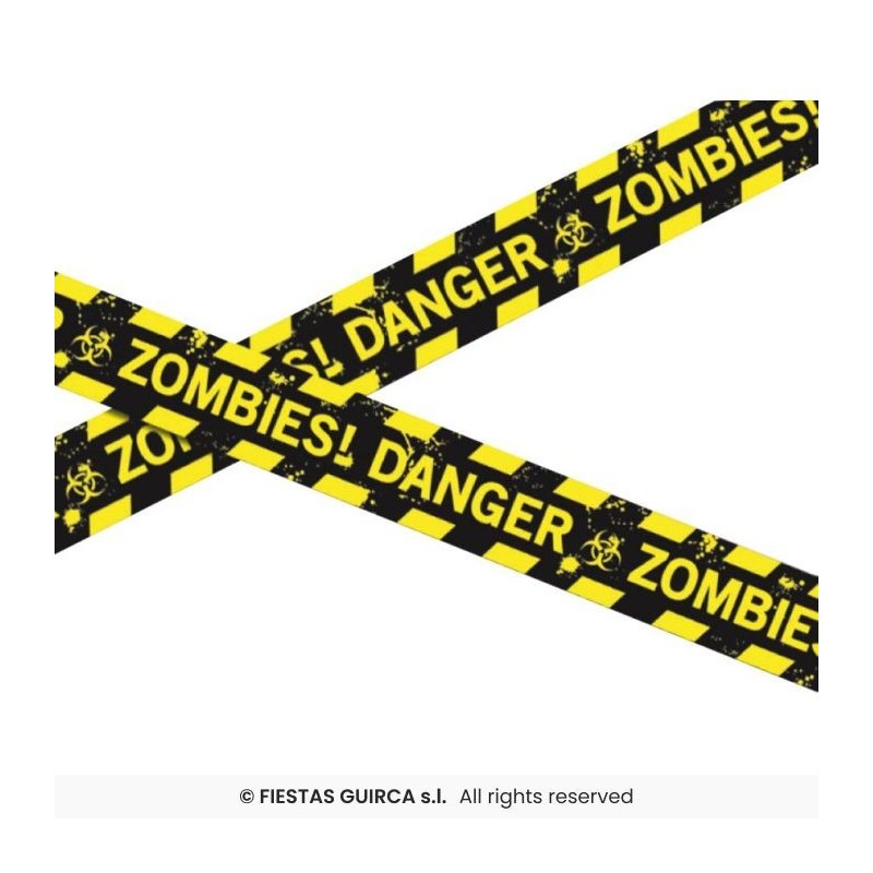 Cinta 6m Policia Zombie 7.6cm
