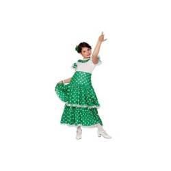 disfraz niña flamenca verde