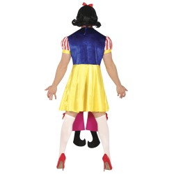 Disfraz hombre de blancanieves con enanito