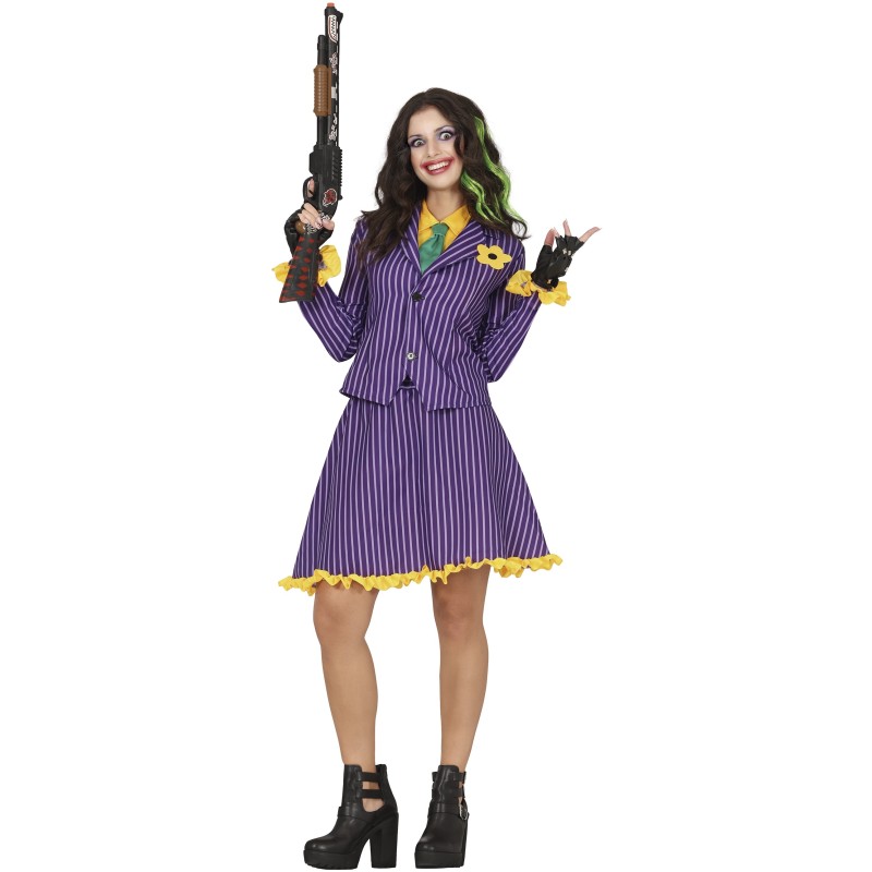 Disfraz mujer de Joker con falda