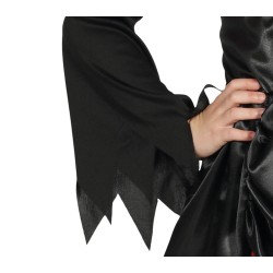 Disfraz niña de vampiresa rojo.