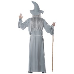 Disfraz hombre mago gris