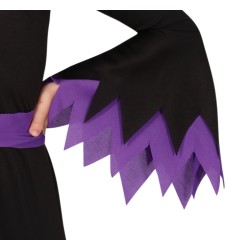 Disfraz niña bruja negro con morado