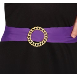 Disfraz niña bruja negro con morado