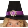 Disfraz niña bruja negro con morado