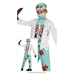 Disfraz niño medico esqueleto