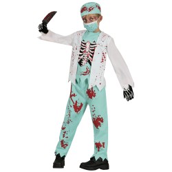 Disfraz niño medico esqueleto