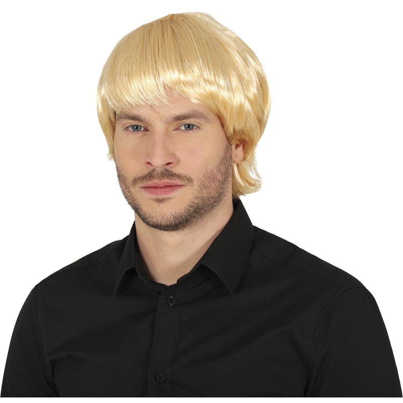 Peluca rubia para hombre