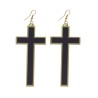 Pendientes cruz 9 cms