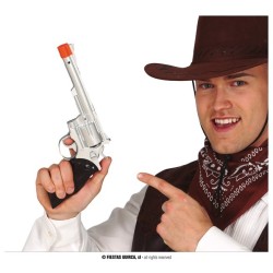 Pistola vaquero plata 32 cms