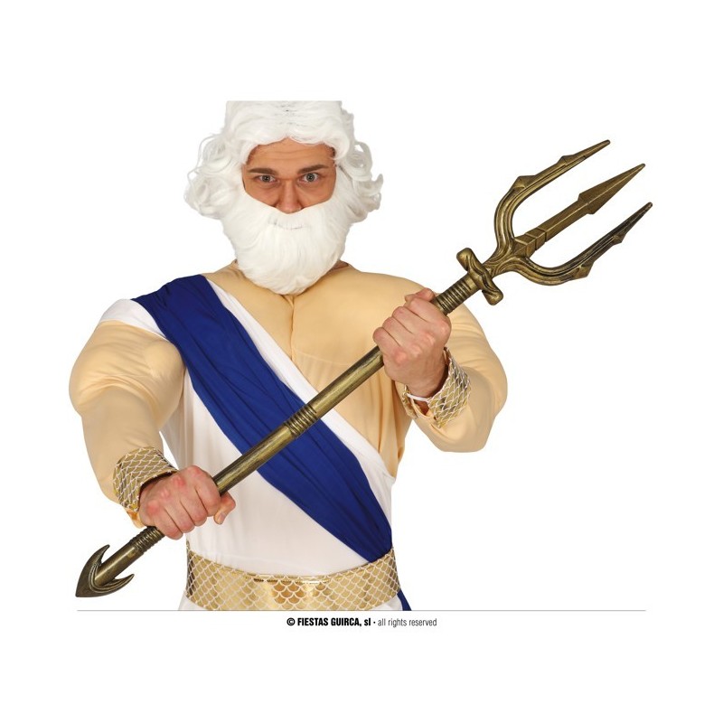 Tridente neptuno oro 94 cms