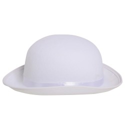 Bombin fieltro blanco