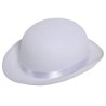 Bombin fieltro blanco