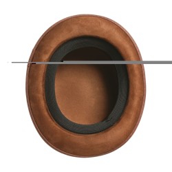 Chistera fieltro marron con elastico