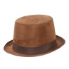 Chistera fieltro marron con elastico