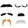 Blister 6 bigotes surtidos