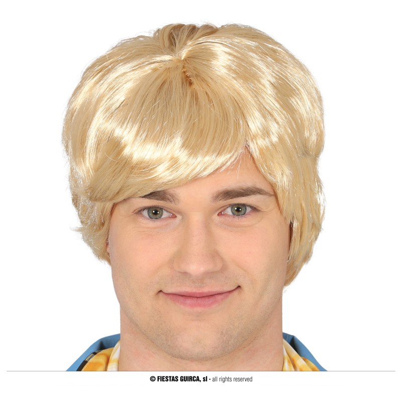 Peluca hombre rubia
