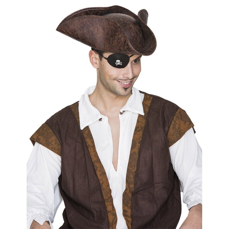 Sombrero pirata imitacion cuero