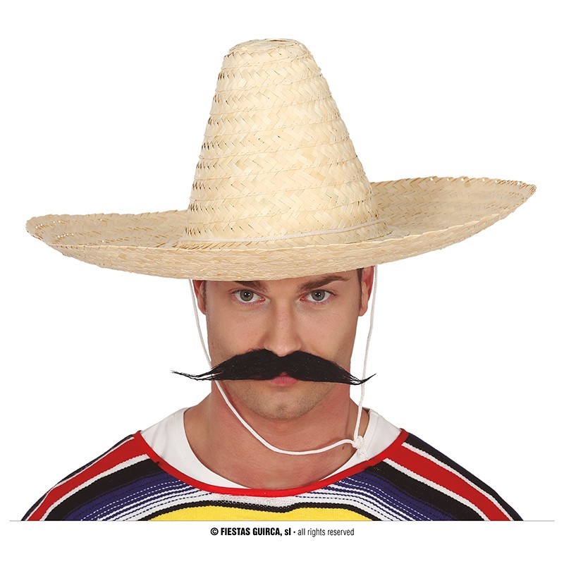 Sombrero mejicano paja 50cm.