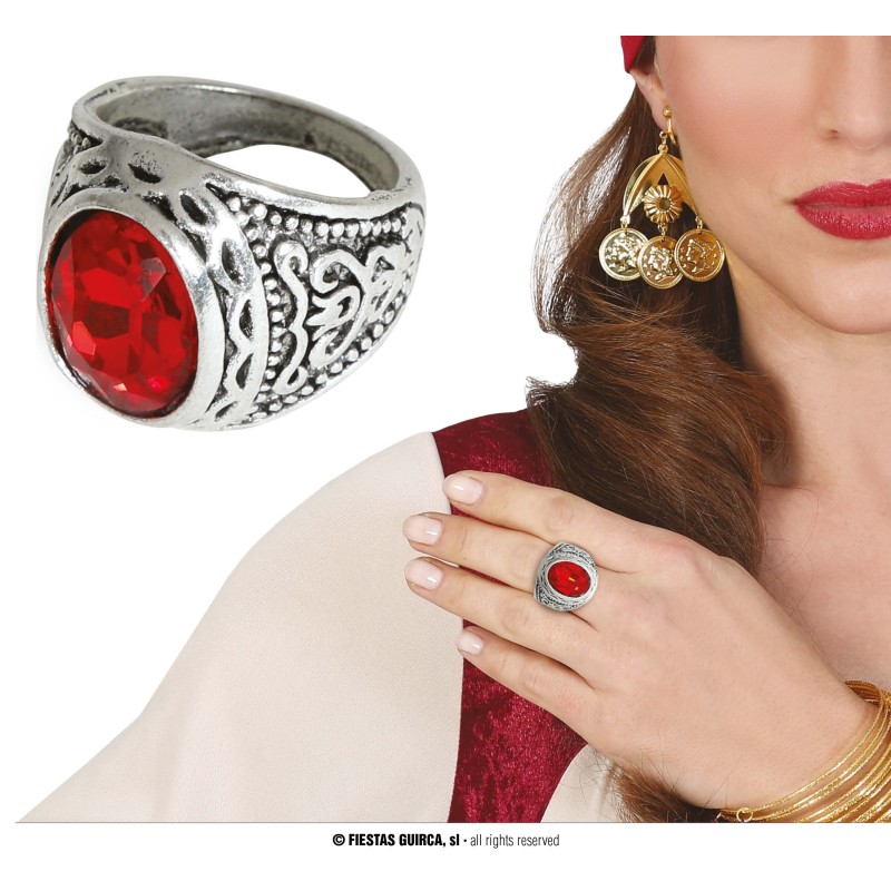 Anillo con rubi