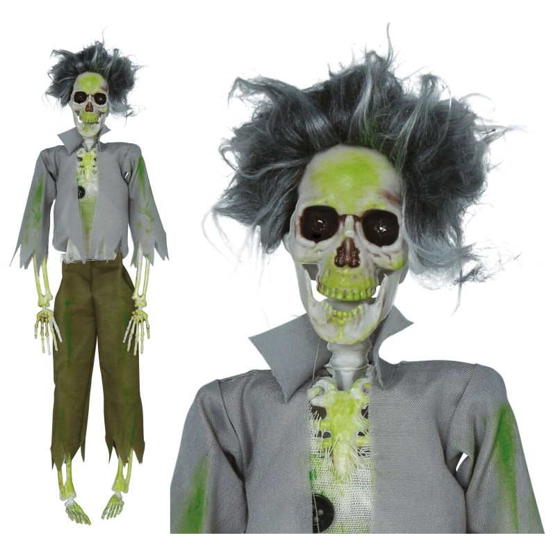 Colgante esqueleto zombie 45 cms