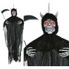 Colgante esqueleto demonio luz con sonido 130 cms