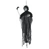 Colgante esqueleto demonio luz con sonido 130 cms