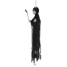 Colgante esqueleto demonio luz con sonido 130 cms