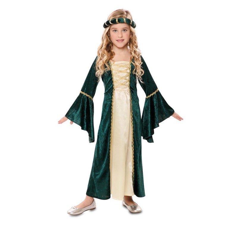 disfraz niña dama medieval.