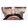 Bigote negro curvado