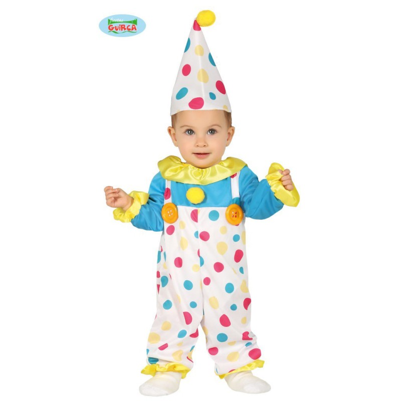 disfraz bebe payaso con topos