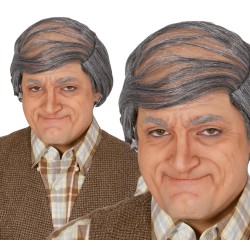 Calva con pelo gris