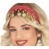 Diadema monedas rojo