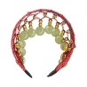 Diadema monedas rojo