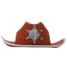 Sombrero marron sheriff infantil