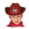 Sombrero marron sheriff infantil