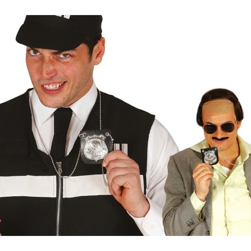 Placa policia colgante