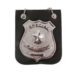 Placa policia colgante
