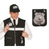 Placa policia colgante