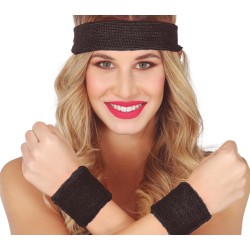 Conjunto 2 muñequeras y cinta