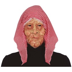 Mascara abuela con pañuelo