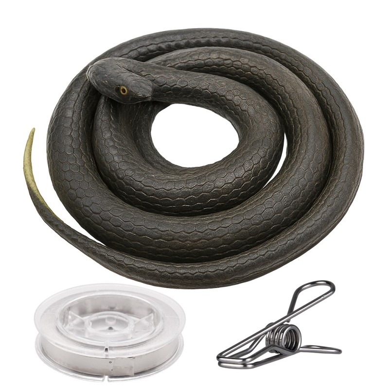 Serpiente 80 cms con hilo de nilon y pinza, adulto