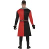 Disfraz hombre medieval rojo y negro